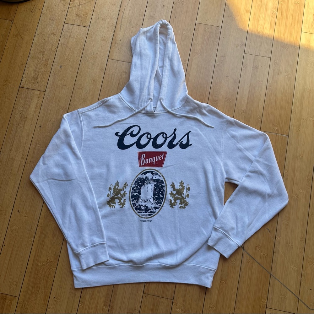 Coors Banquet White Hoodie